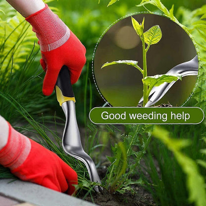 Manual Weeding Tool, 2 Pieces Handheld Weeder Dandelion Removal Tool, Garden Weed Puller with Non-Slip Handle V1263-JX-3061