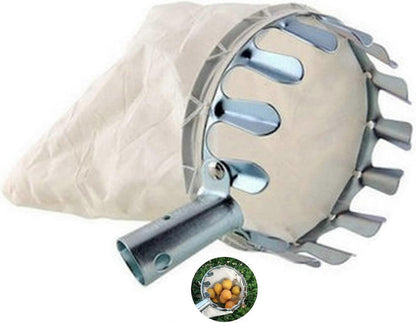 Fruit Picking Tool,Fruit Pickers Gardening Picking Tools Metal Fruit Picker with Collection Bag for V1263-JX-3063