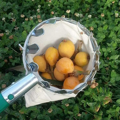 Fruit Picking Tool,Fruit Pickers Gardening Picking Tools Metal Fruit Picker with Collection Bag for V1263-JX-3063