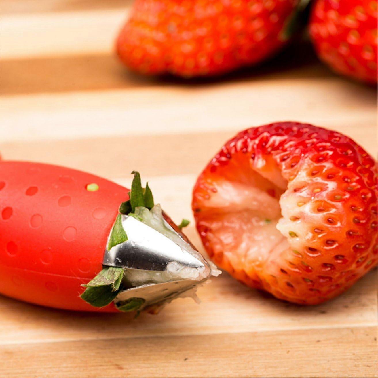 Multi-Claw Strawberry Corer Stainless Steel Plastic Fruit Berry Tomato Vegetable Top Stem Corer Kitchen Aid V1263-JX-3064