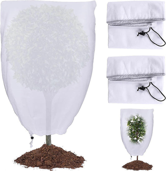 2 Pack Plant Protection Plant Overwintering Cover, Overwintering Protection Veil with Zipper for Trees, V1263-JX-3067