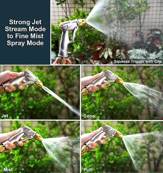 100% heavy metal water spray gun, suitable for gardening and car washing, 100% metal construction, consisting V1263-JX-3070