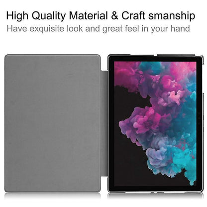 Case Ultra thin folio PU leather shell for Surface Pro 7 Grey V1263-JX-3071
