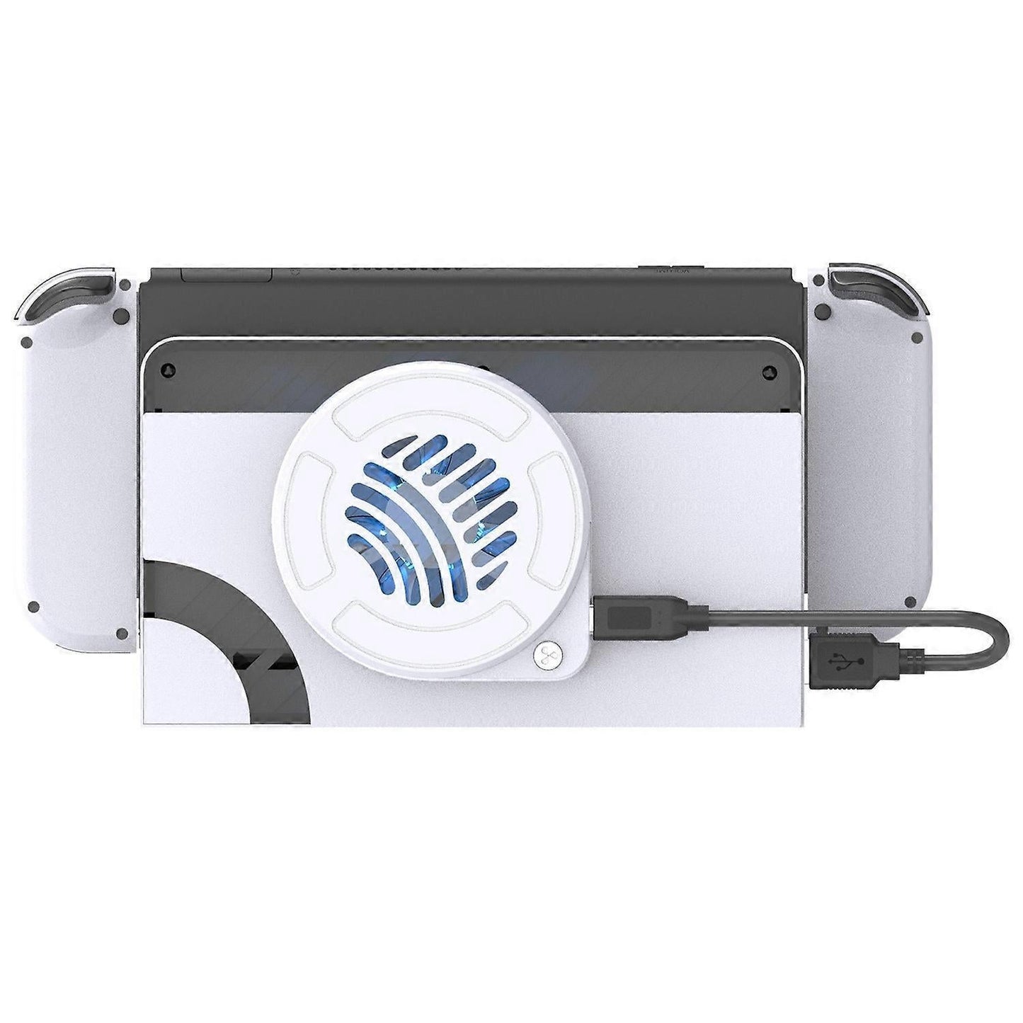 Type B TOPWOLF For Nintendo Switch OLED Dock Cooling Fan Game Console Back Cover Cooler V1263-JX-3087