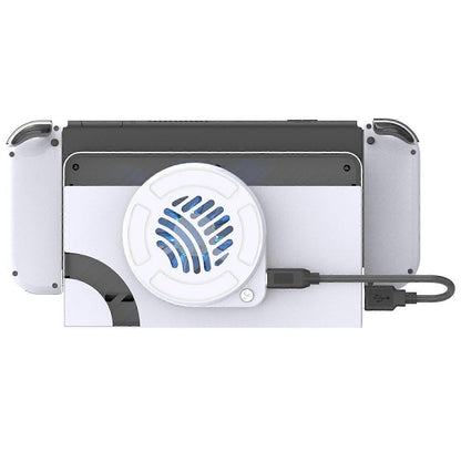 Type B TOPWOLF For Nintendo Switch OLED Dock Cooling Fan Game Console Back Cover Cooler V1263-JX-3087