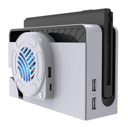 Type B TOPWOLF For Nintendo Switch OLED Dock Cooling Fan Game Console Back Cover Cooler V1263-JX-3087