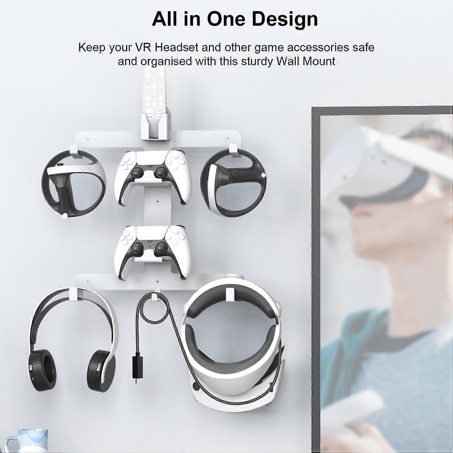Type A JYS JYS-P5158ll Mount Holder Stand for PS VR2 VR Headset and Controller Storage Bracket V1263-JX-3088