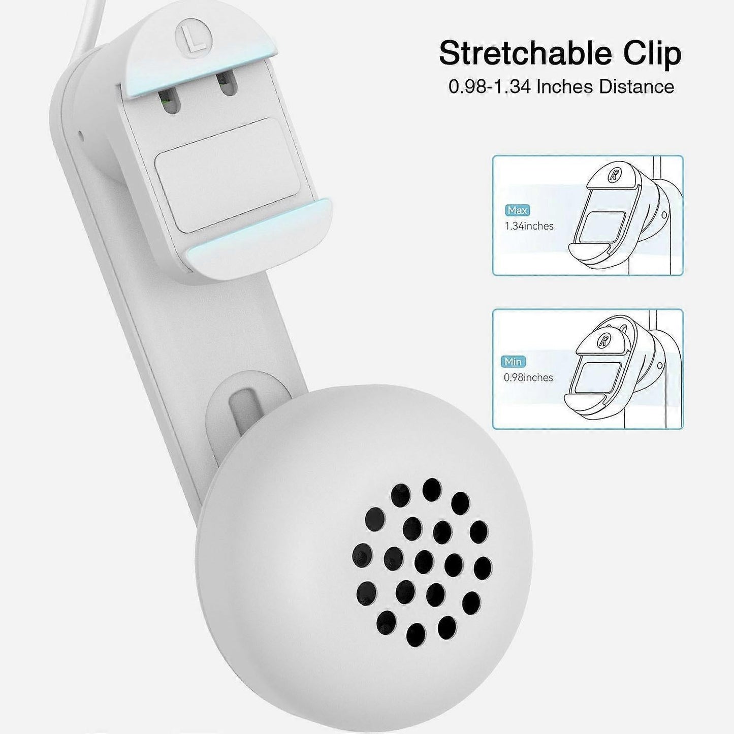 Type A Wired Earphones for Meta Quest 2/3 VR Headset Accessories 3.5mm Headphone with Stretchable V1263-JX-3092