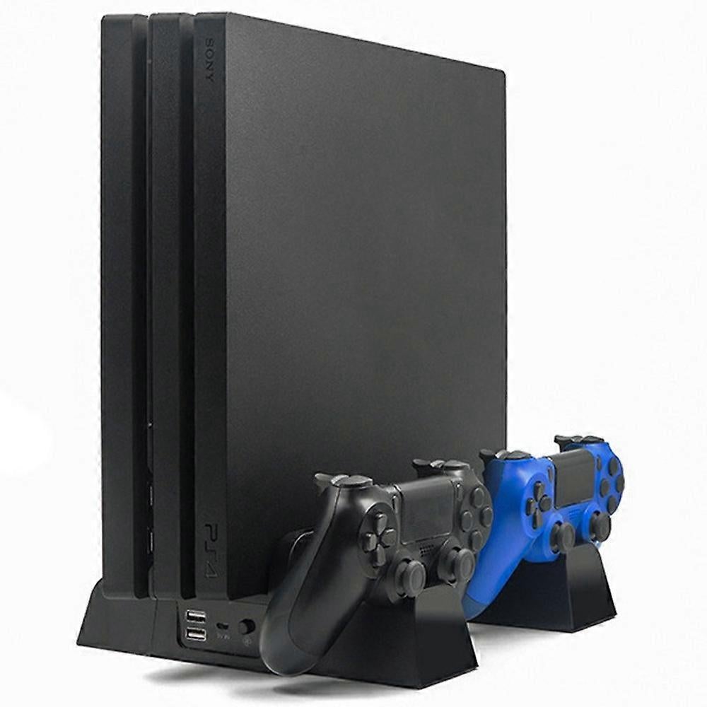 Type A IPLAY HBP-149A Storage Stand for PS4 Pro/PS4 Slim/PS4 Cooling Fan Charging Station V1263-JX-3098