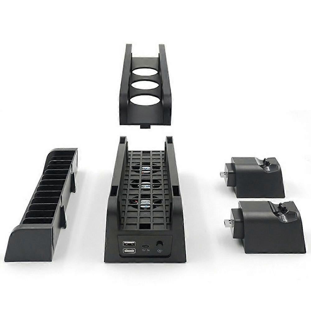 Type A IPLAY HBP-149A Storage Stand for PS4 Pro/PS4 Slim/PS4 Cooling Fan Charging Station V1263-JX-3098