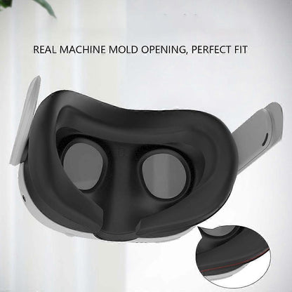 Type C For Meta Quest 3 VR Headset Eye Mask Soft Silicone Anti-sweat Protective Cover V1263-JX-3100