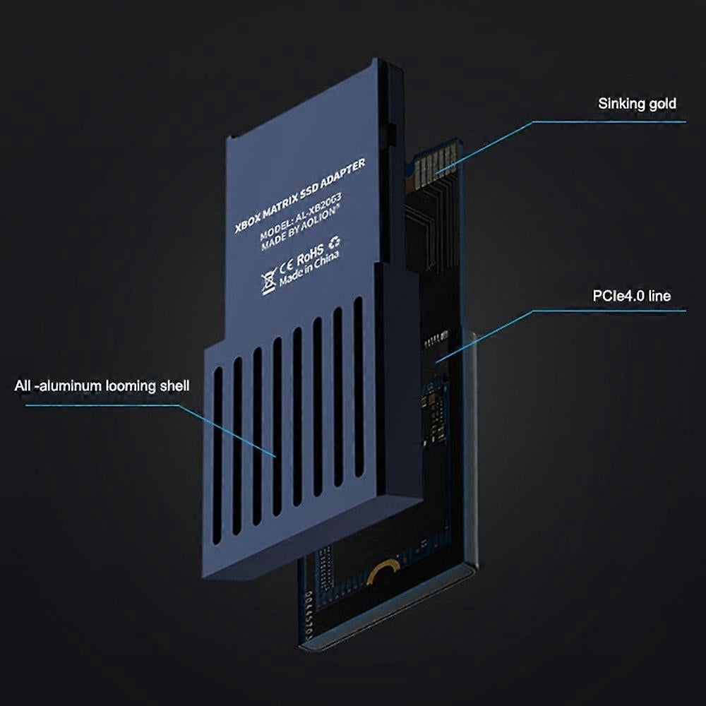 AOLION ALXB2063 For Xbox Series X/S M.2 Hardrive SSD Storage Expansion Card External Solid State V1263-JX-3104