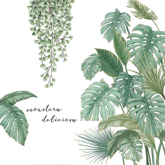 Plant Wall Sticker Back Bamboo Garden Wallpaper Small Fresh Door Decoration Sticker Wall Stickers V1263-JX-3116