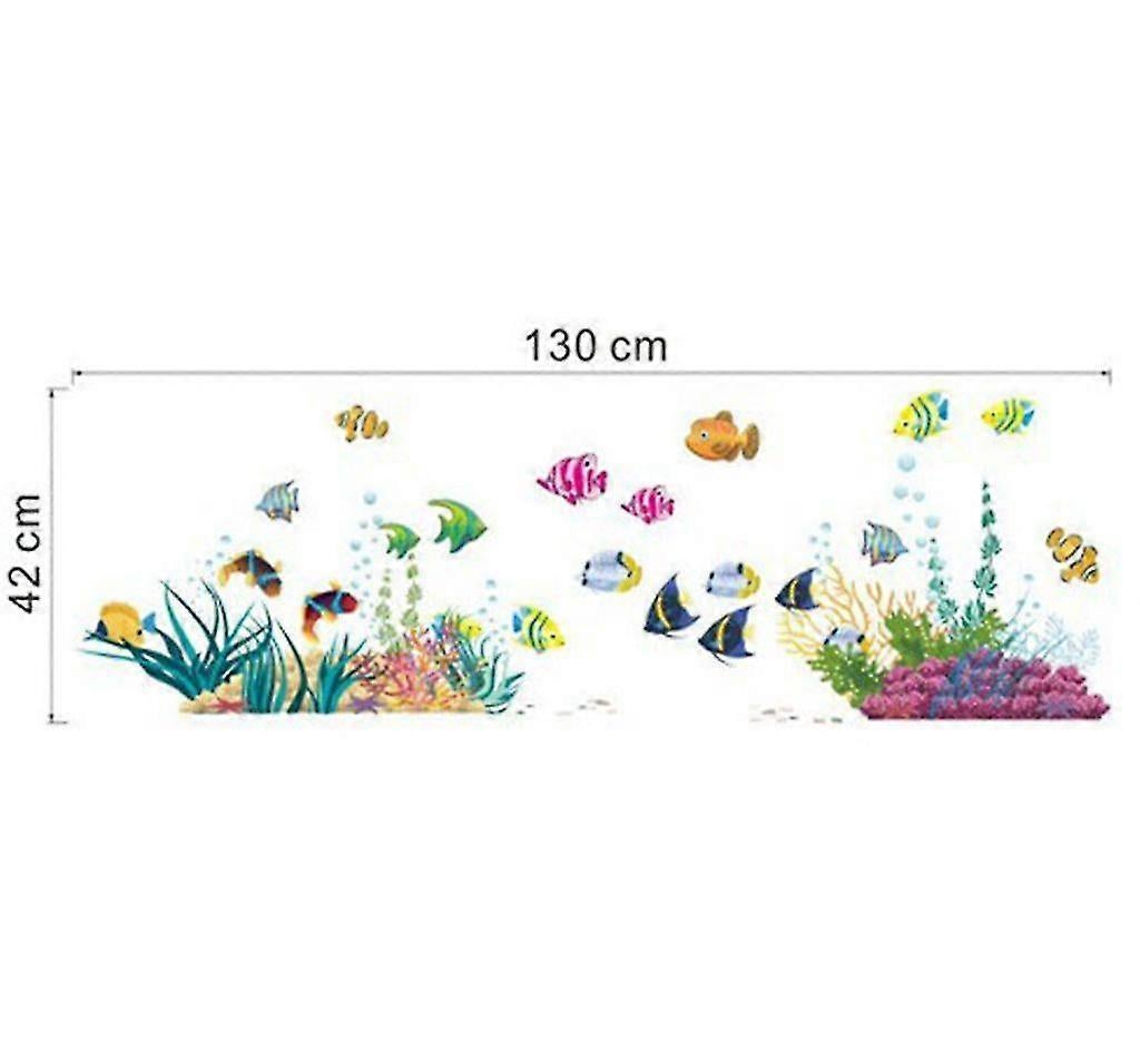 Colorful Wall Stickers I Murals: 130 X 42cm I Wall Tattoo Bathroom Tile Sticker V1263-JX-3123