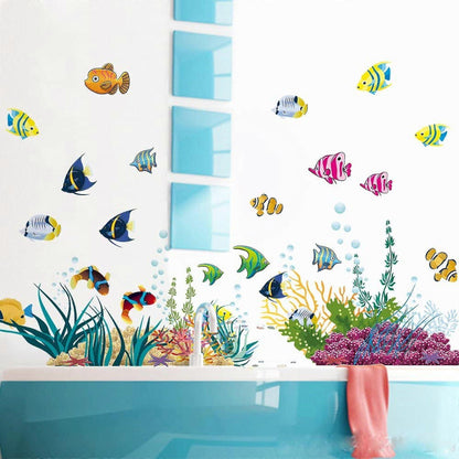Colorful Wall Stickers I Murals: 130 X 42cm I Wall Tattoo Bathroom Tile Sticker V1263-JX-3123