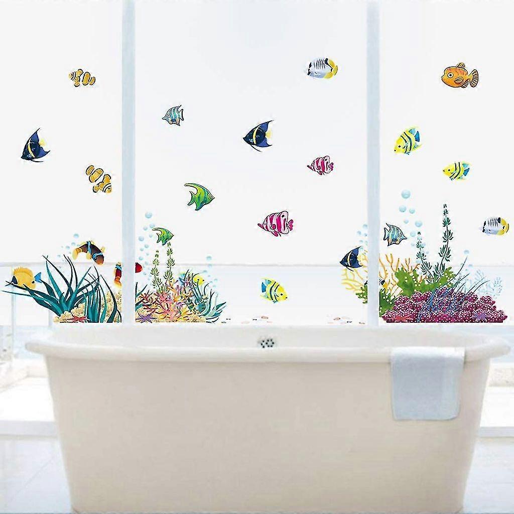 Colorful Wall Stickers I Murals: 130 X 42cm I Wall Tattoo Bathroom Tile Sticker V1263-JX-3123