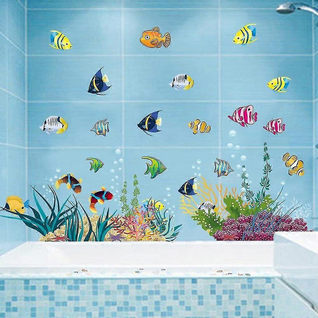 Colorful Wall Stickers I Murals: 130 X 42cm I Wall Tattoo Bathroom Tile Sticker V1263-JX-3123