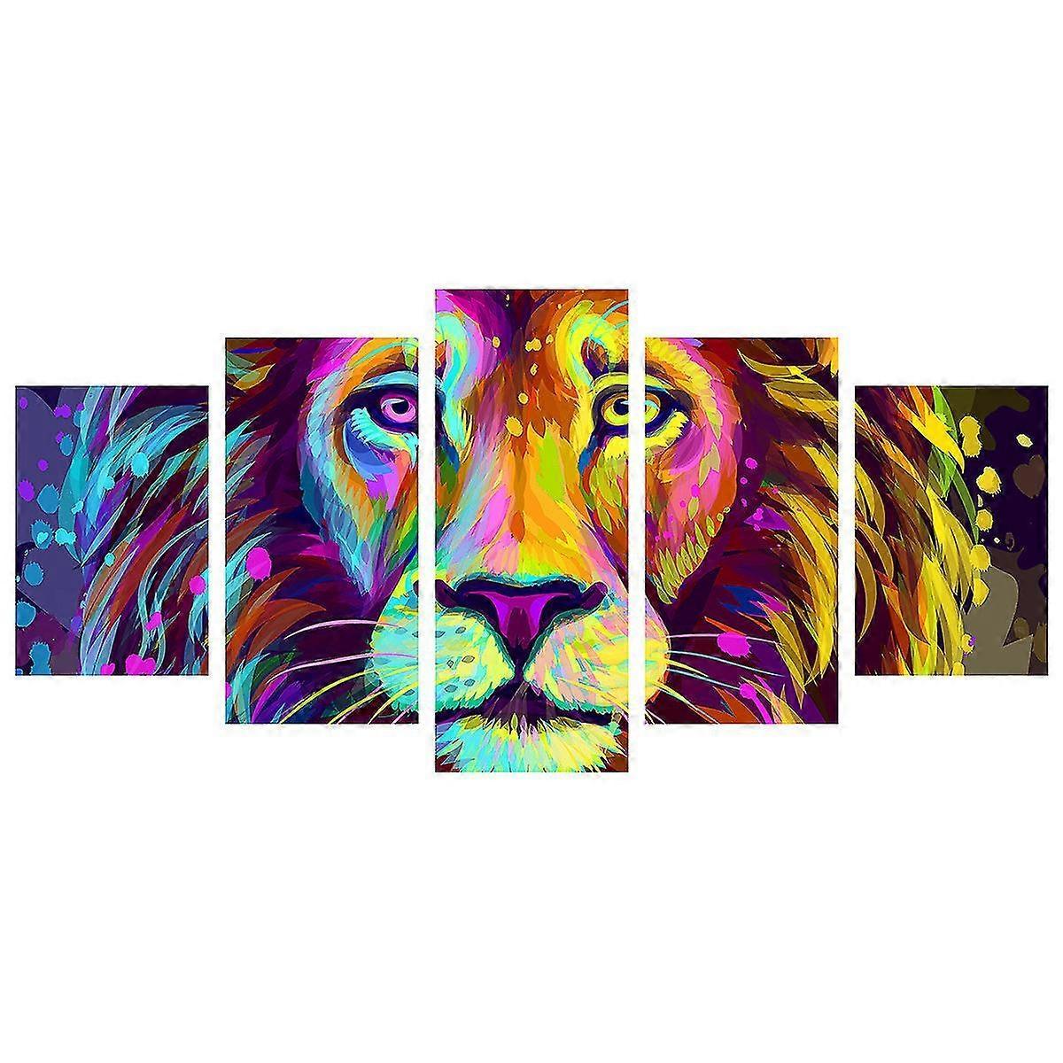 Five Consecutive Abstract Wall Stickers For Living Room Bedroom Background Wall Home Decoration Self-adhesive V1263-JX-3127