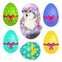 Easter Window Sticker Rabbit Bunny Eggs Wall Stickers Window Decal Diy Wallpaper V1263-JX-3128