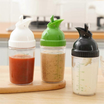 2pcs Salad Dressing Containers Leakproof Shaker Bottles with Lid for Kitchen Use V1263-JX-313