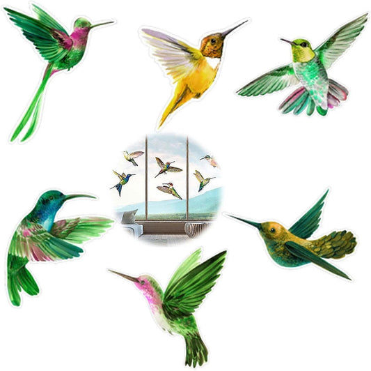 Anti-collision Window Stickers Porch Bird Protection Sticker Garden Birds Window Stickers Hummingbird Bird V1263-JX-3132