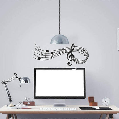 Music Notes Tab Wall Art Decor, Music Notes Wall Art Sticker Removable Vinyl Wall Decals V1263-JX-3133