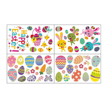 Holiday Ornaments Easter Day Stickers Window Glass Stickers Fridge Stickers V1263-JX-3134
