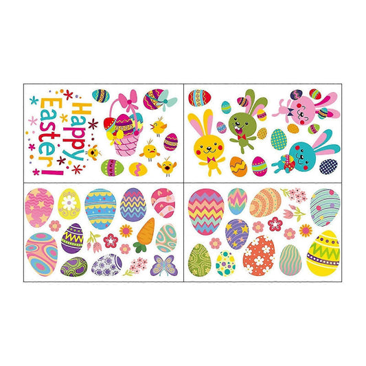 Holiday Ornaments Easter Day Stickers Window Glass Stickers Fridge Stickers V1263-JX-3134