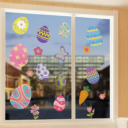 Holiday Ornaments Easter Day Stickers Window Glass Stickers Fridge Stickers V1263-JX-3134