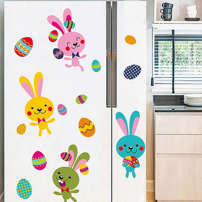 Holiday Ornaments Easter Day Stickers Window Glass Stickers Fridge Stickers V1263-JX-3134