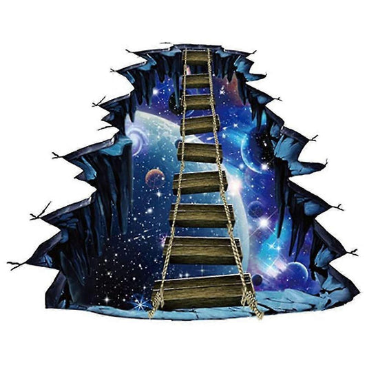 3d Floor Stickers Galaxy Wall Stickers Living Room Detachable Waterproof Diy Wall Stickers Decoration V1263-JX-3141