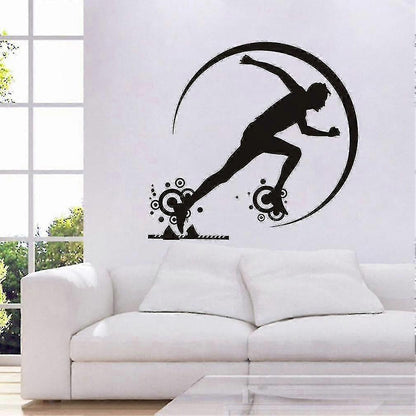 Running Home Decor Wallpaper Wall Stickers 61x71cm V1263-JX-3142