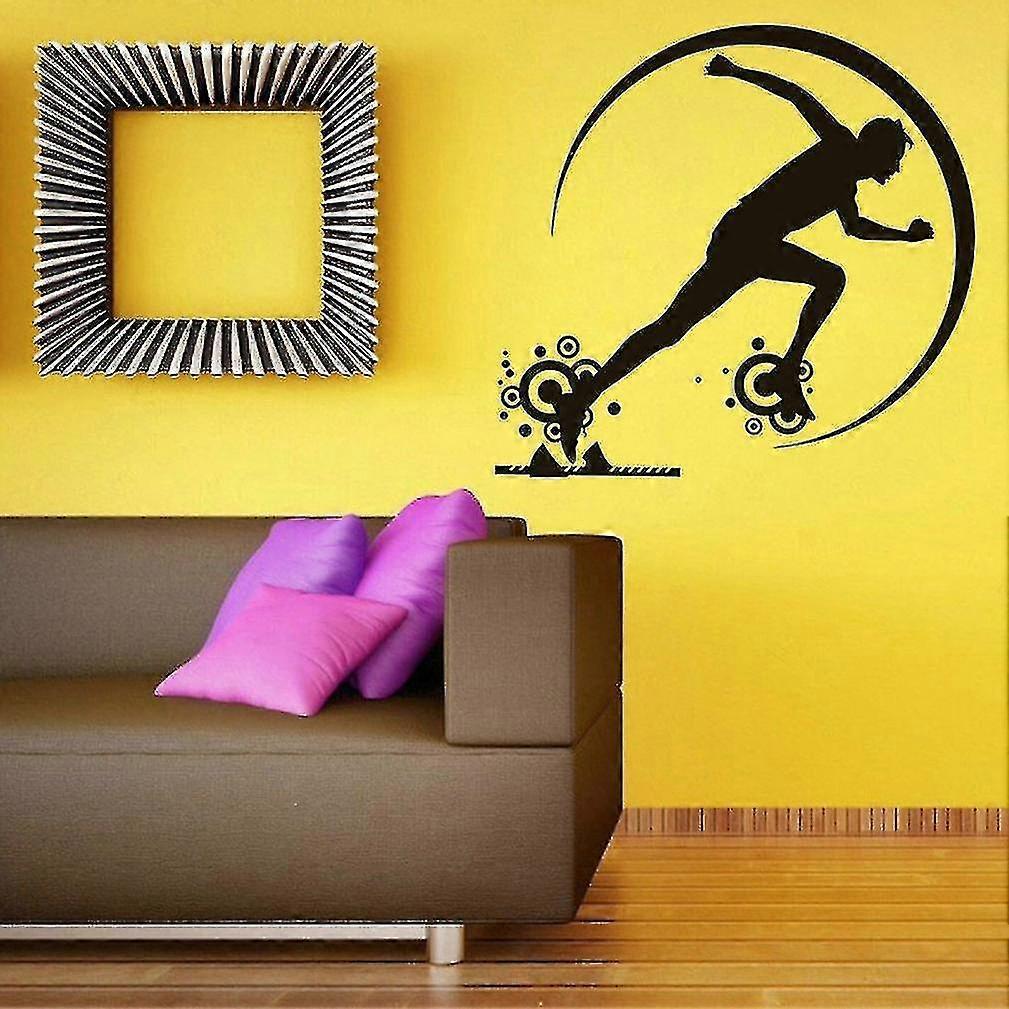 Running Home Decor Wallpaper Wall Stickers 61x71cm V1263-JX-3142