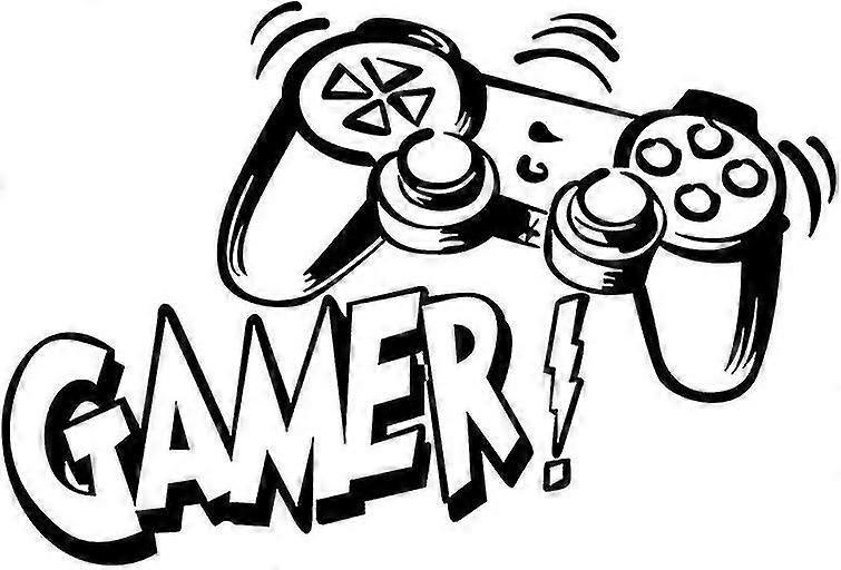 Game Controller Wall Decals babies Room Game Wall Posters Removable Gaming Wallpaper Bedroom Playroom Gamer V1263-JX-3145