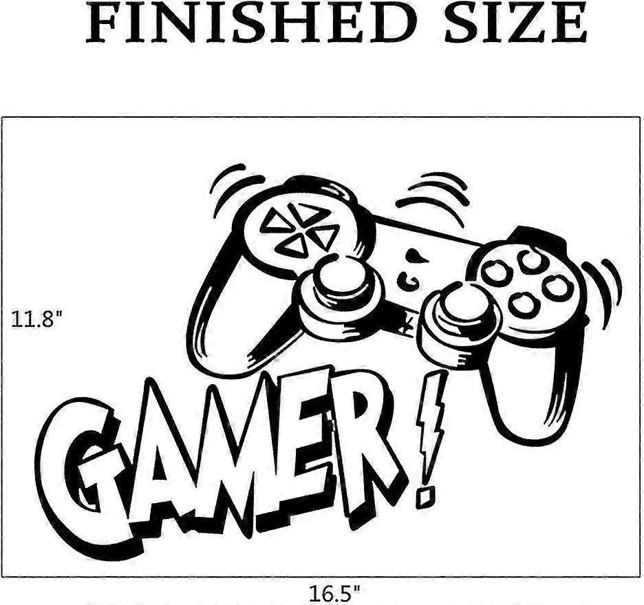 Game Controller Wall Decals babies Room Game Wall Posters Removable Gaming Wallpaper Bedroom Playroom Gamer V1263-JX-3145