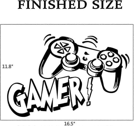 Game Controller Wall Decals babies Room Game Wall Posters Removable Gaming Wallpaper Bedroom Playroom Gamer V1263-JX-3145