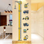 babies Growth Height Chart Removable Bedroom Wall Stickers Decals Construction Vehicles V1263-JX-3146