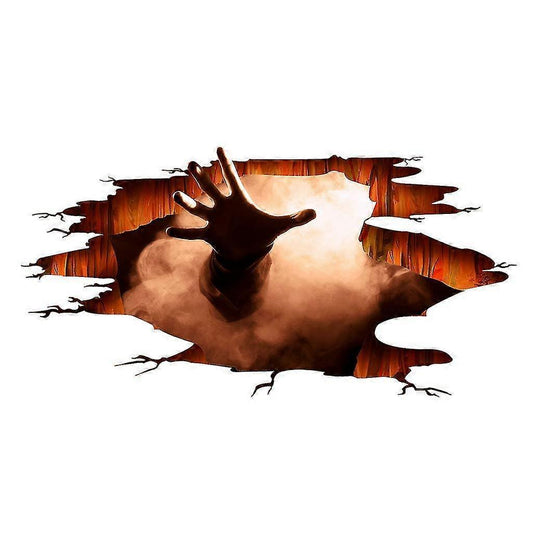 Halloween Floor Sticker Pvc 3d Scary Pumpkin Ghost Hand Bats Spider Wall Sticker Wall Decal Halloween Eve V1263-JX-3147