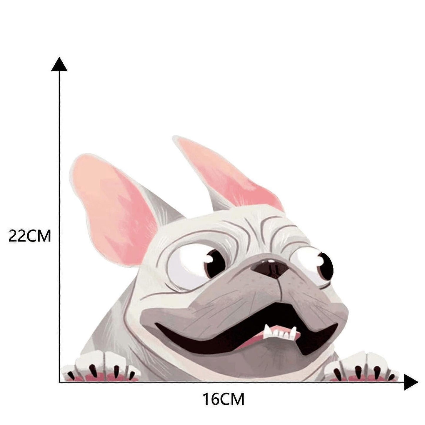 1pcs dog Car Sticker V1263-JX-3150