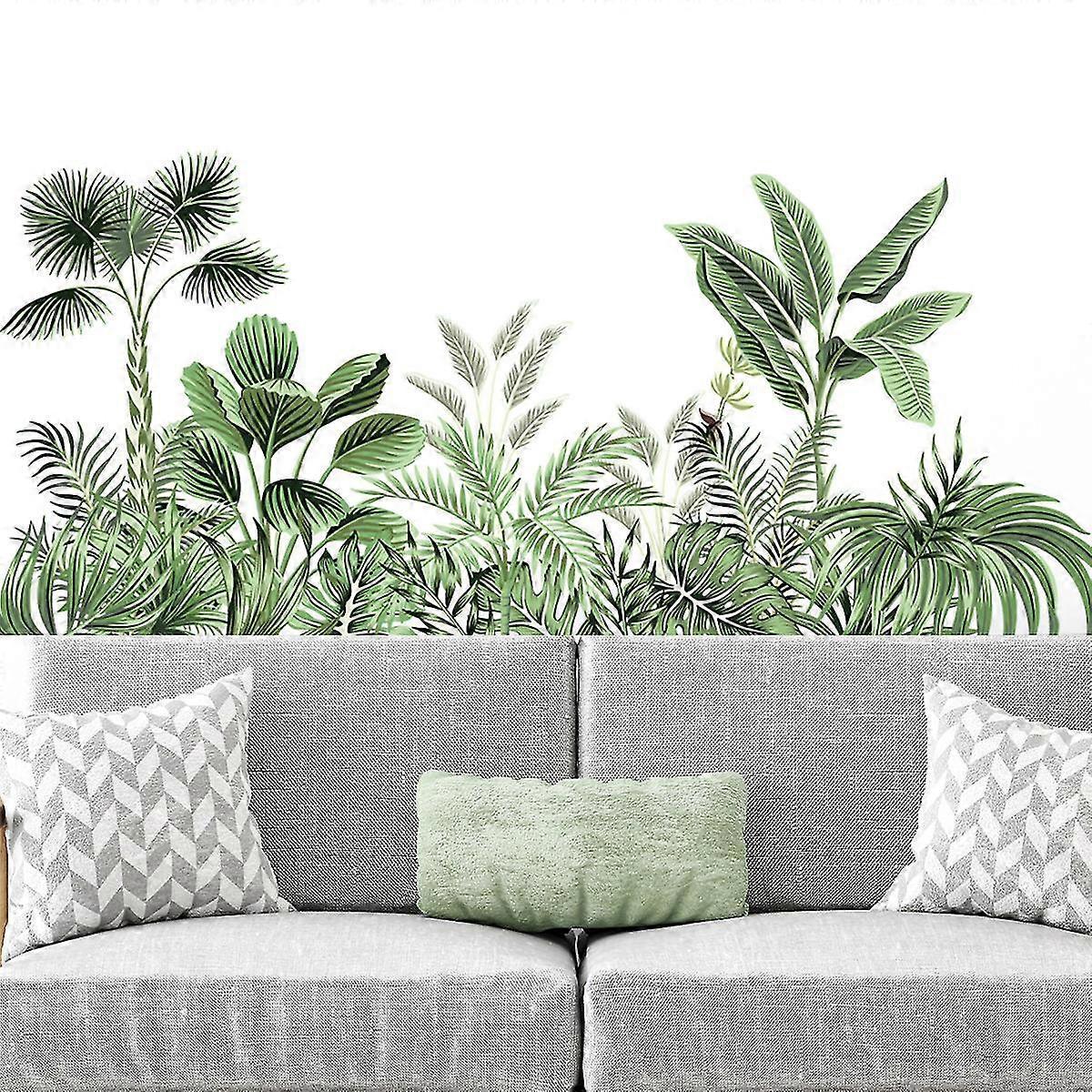 Palm Leaf Wall Stickers For Living Room, Plant Sticker Wall Decor, Peel And Stick Wall Stickers V1263-JX-3152