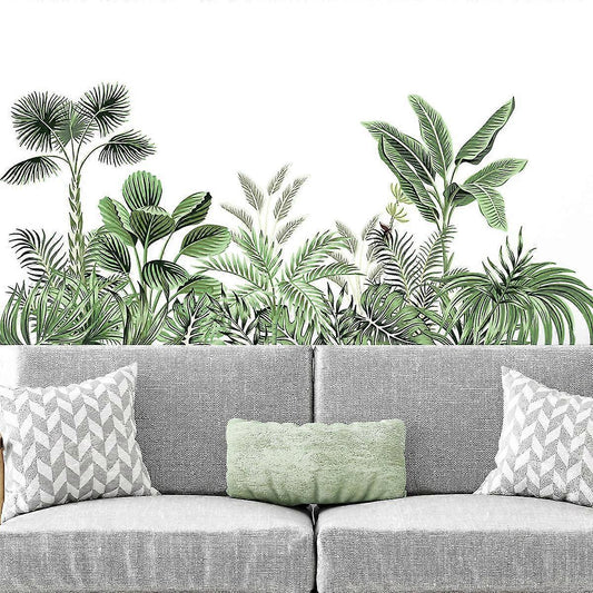 Palm Leaf Wall Stickers For Living Room, Plant Sticker Wall Decor, Peel And Stick Wall Stickers V1263-JX-3152