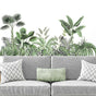 Palm Leaf Wall Stickers For Living Room, Plant Sticker Wall Decor, Peel And Stick Wall Stickers V1263-JX-3152