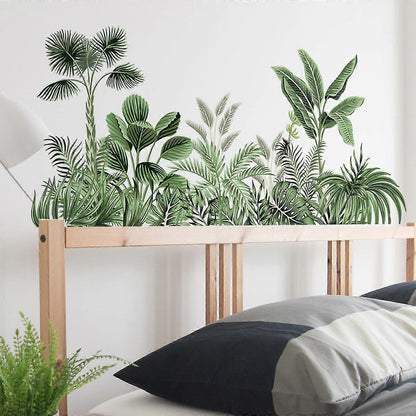 Palm Leaf Wall Stickers For Living Room, Plant Sticker Wall Decor, Peel And Stick Wall Stickers V1263-JX-3152