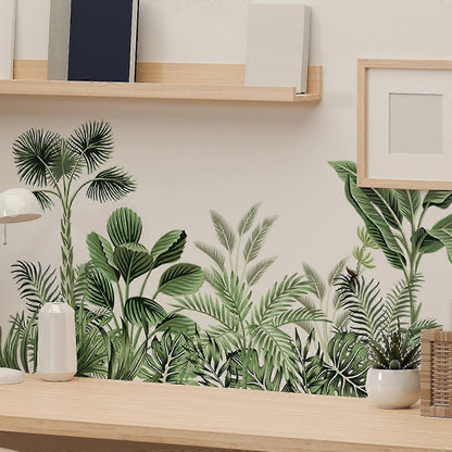 Palm Leaf Wall Stickers For Living Room, Plant Sticker Wall Decor, Peel And Stick Wall Stickers V1263-JX-3152
