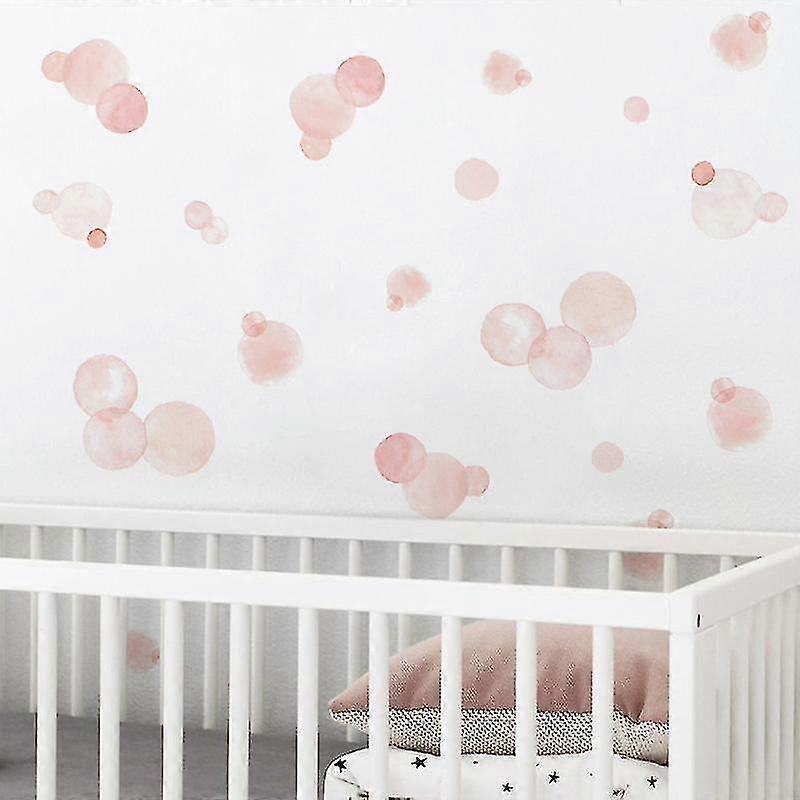 A Set Of Cute Pink Dots Wall Stickers Wall Sticker Wall Decoration V1263-JX-3155