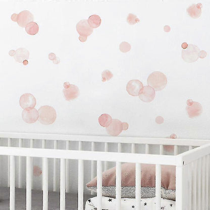A Set Of Cute Pink Dots Wall Stickers Wall Sticker Wall Decoration V1263-JX-3155