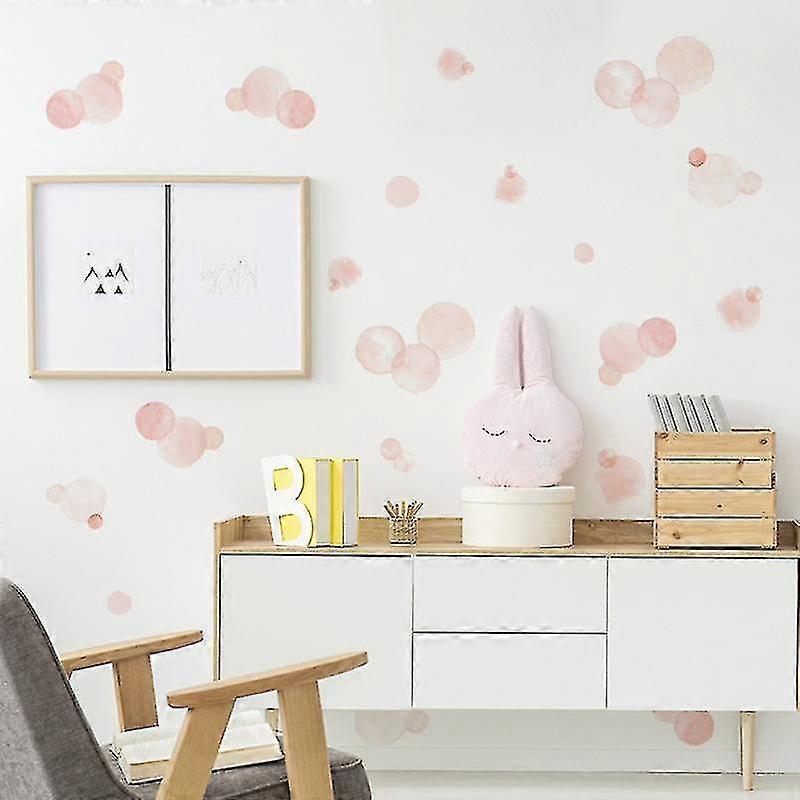 A Set Of Cute Pink Dots Wall Stickers Wall Sticker Wall Decoration V1263-JX-3155