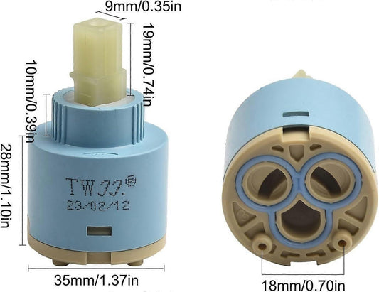Faucet Cartridge, Ceramic Faucet Cartridge, Replacement Faucets, Replacement Inner Cartridge for Kitchen V1263-JX-3156