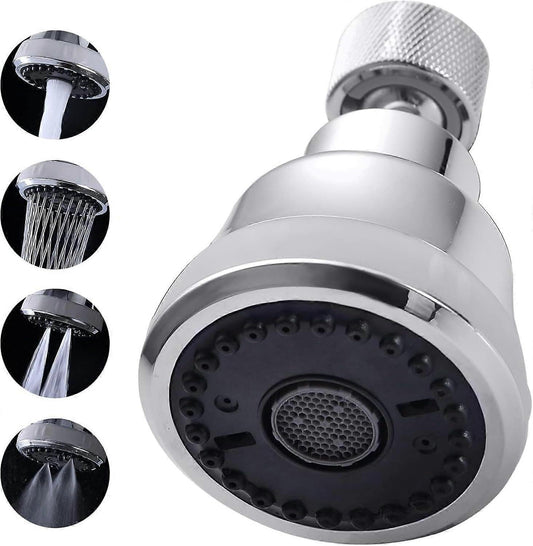 (Chrome)4 Spray Modes Faucet Aerator,360 Degree Faucet Sprayer Attachment,Big Angle Kitchen Faucet V1263-JX-3170