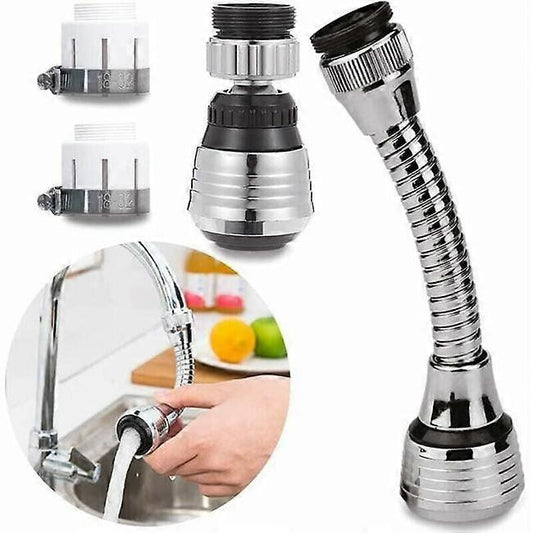 2 Piece Swivel Faucet, 360 Degree Swivel Kitchen Faucet, 2 Mode Adjustable Shower Head, Filter Sprayer, V1263-JX-3172